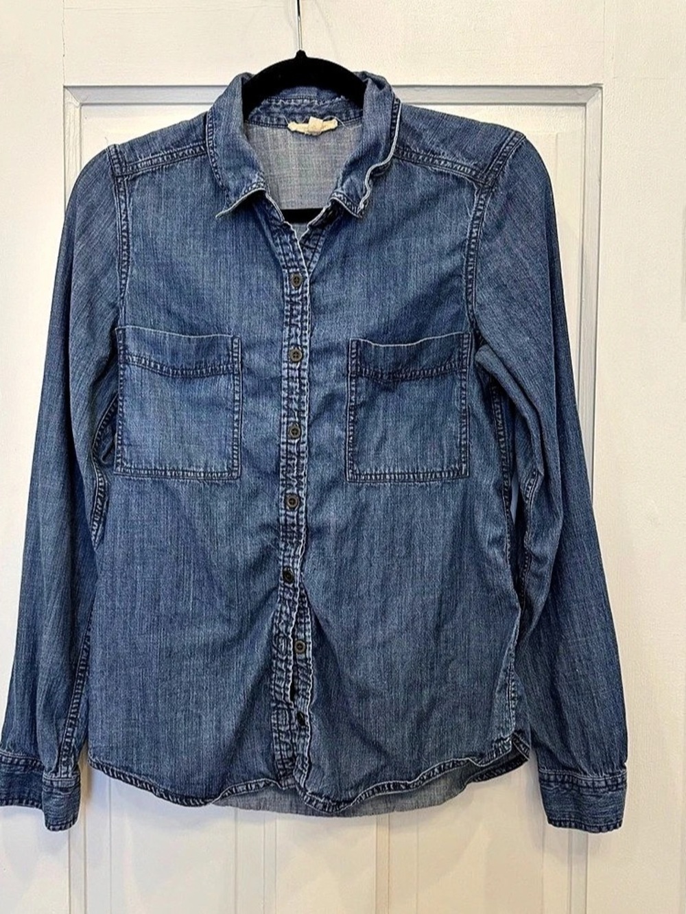 EILEEN FISHER Denim Button Down